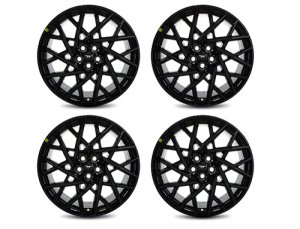 Ford Mustang Mach-E Wheel Kit - Ford Racing - 20 in. x 8 in. Gloss Black - Gloss Black - `21-`24 Ford Mustang Mach-E Wheel Kit - Ford Racing - 20 in. x 8 in. Gloss Black - Gloss Black - `21-`24